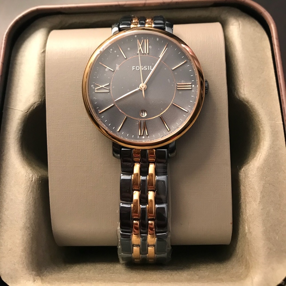 Women’s Fossil Watch Rose Gold & Steel Colored